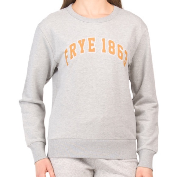 NWT FRYE Crewneck Logo Sweatshirt - Picture 1 of 7